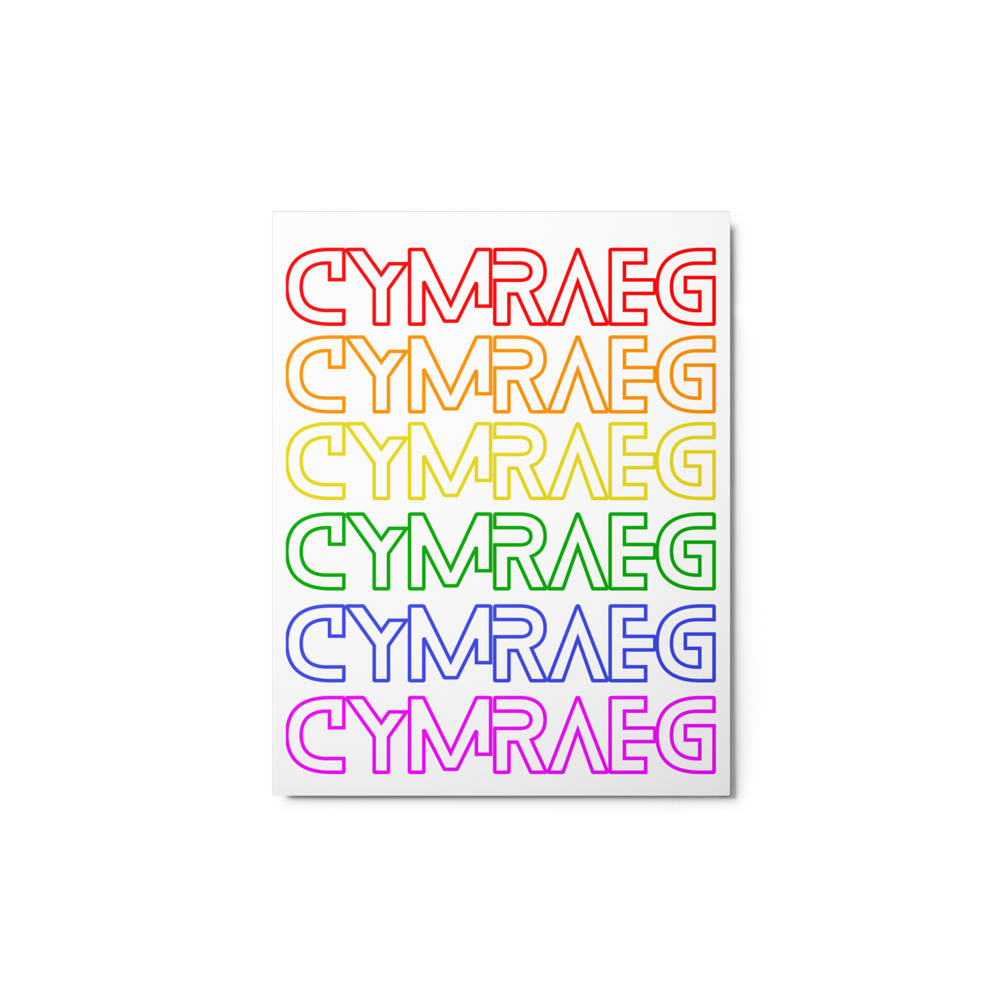Cymraeg Pride - Metal prints