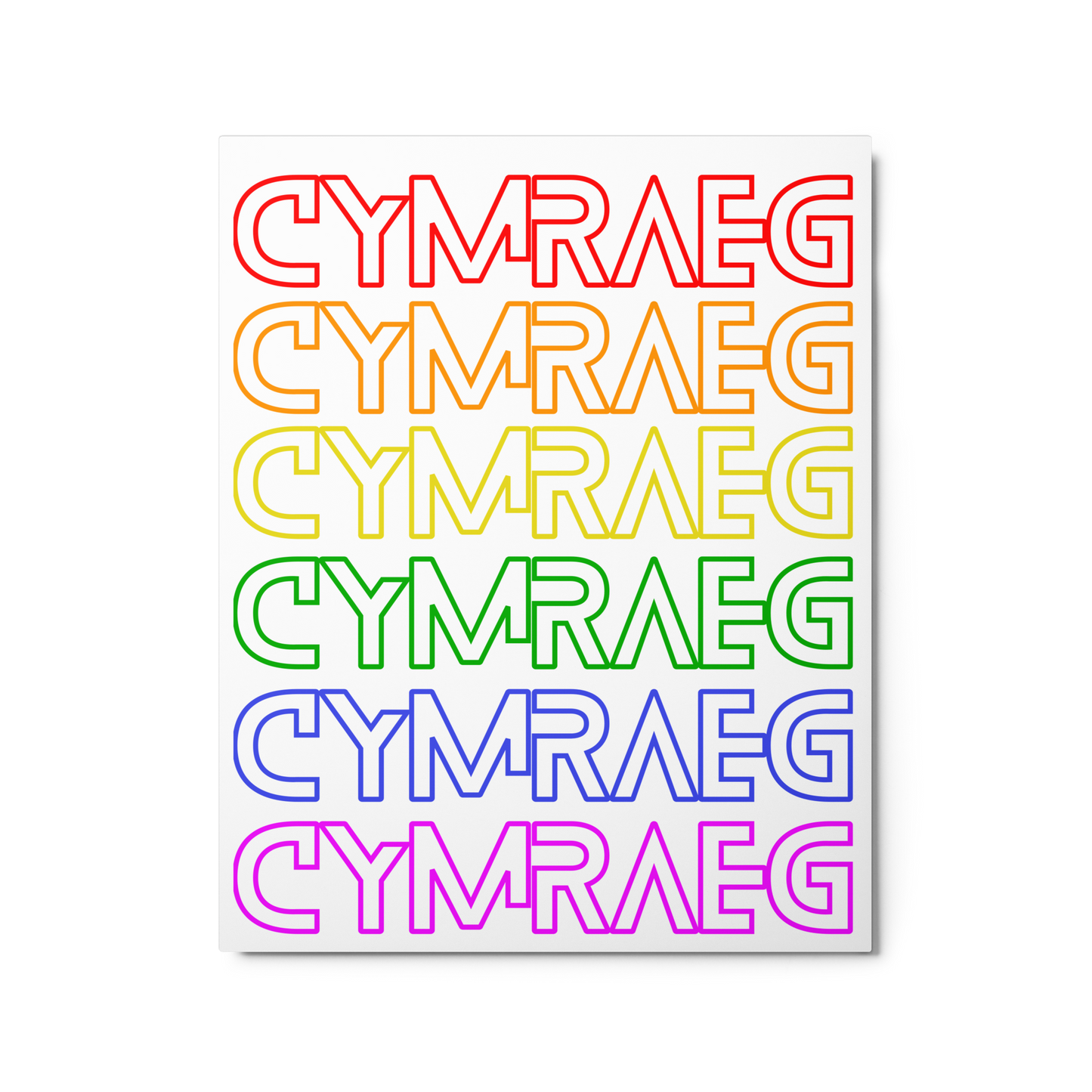 Cymraeg Pride - Metal prints