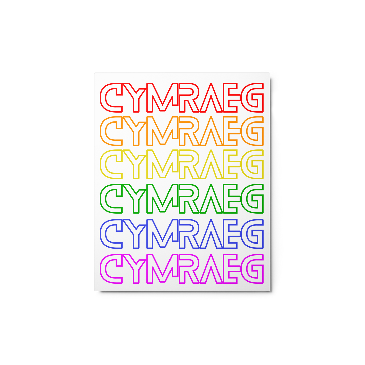 Cymraeg Pride - Metal prints