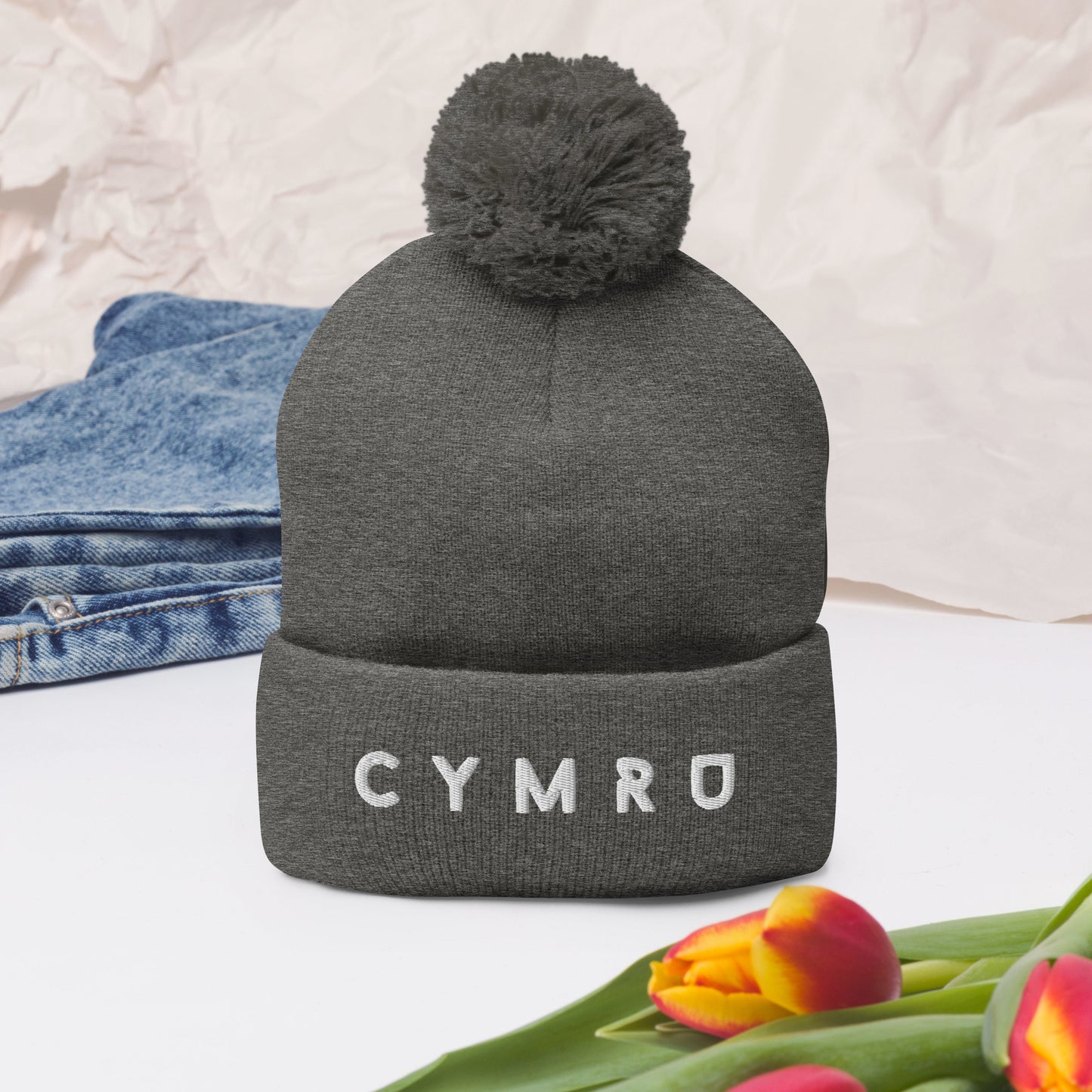 Cymru - Pom-Pom Beanie