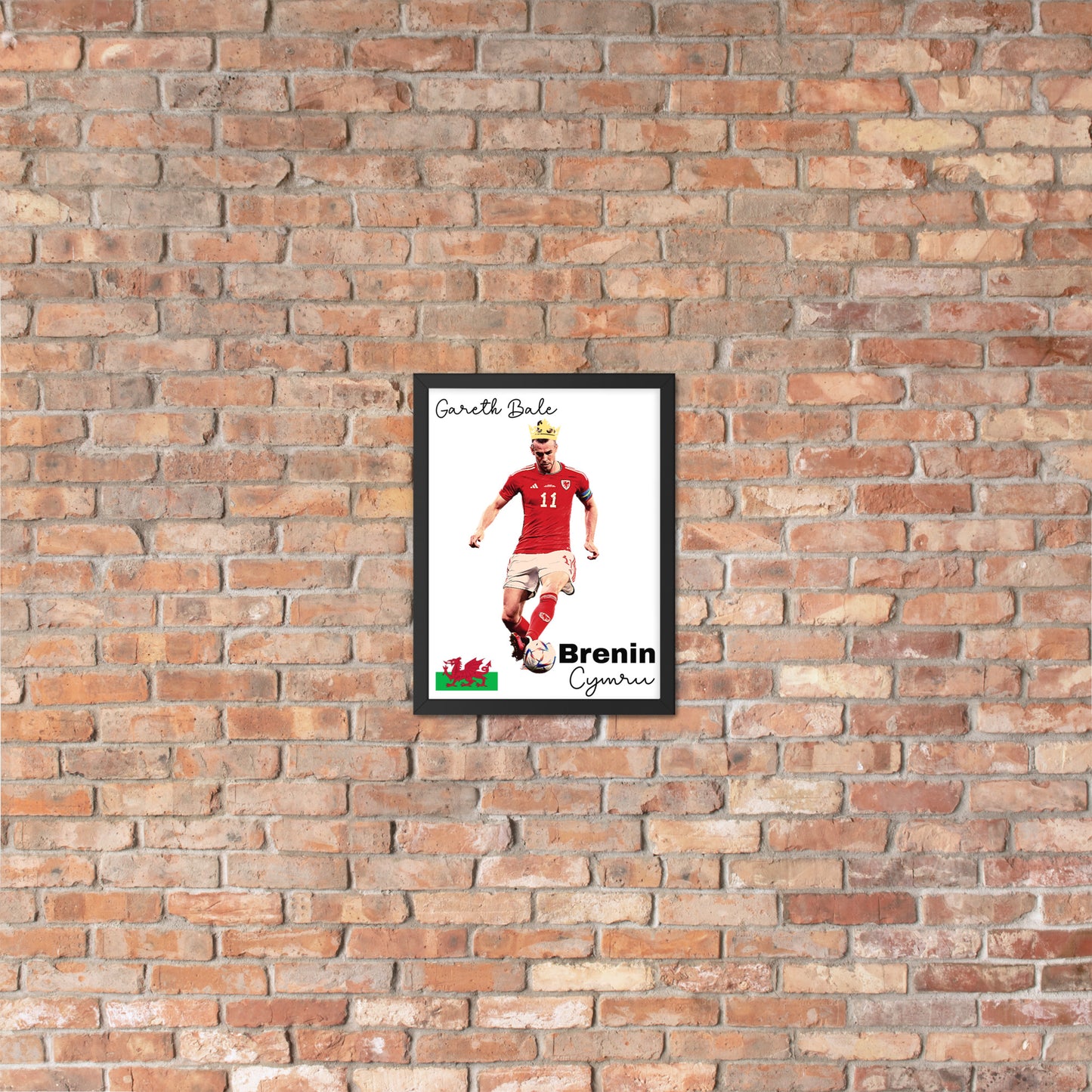 Brenin Cymru - Framed photo paper poster