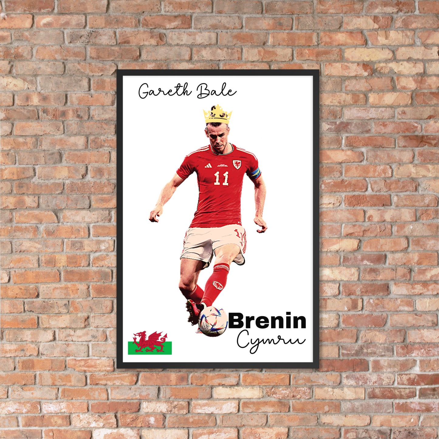 Brenin Cymru - Framed photo paper poster