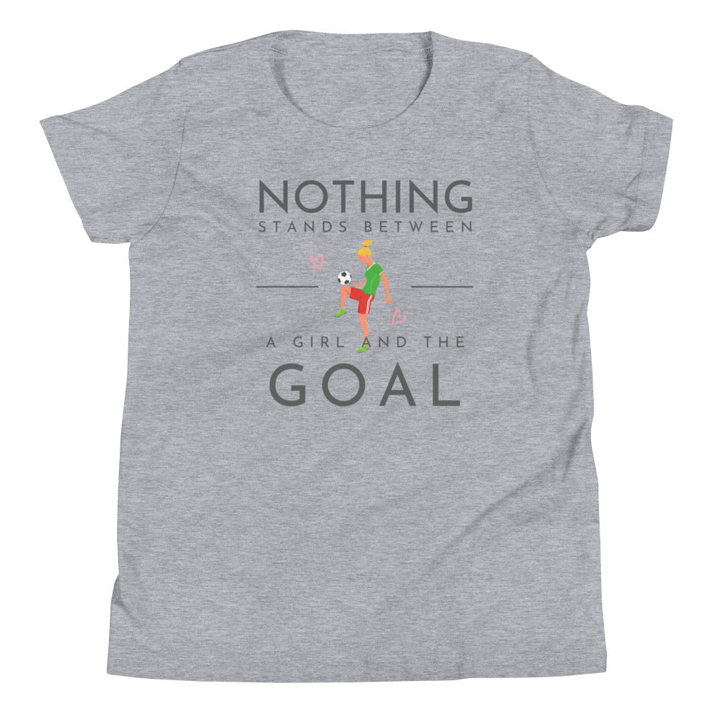 A Girl and A Goal - Youth Short Sleeve T-Shirt