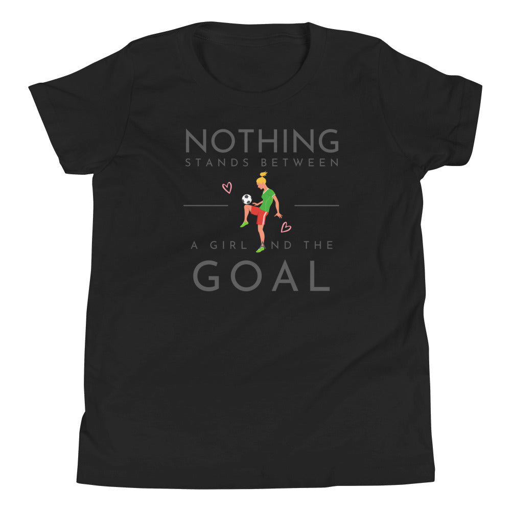 A Girl and A Goal - Youth Short Sleeve T-Shirt