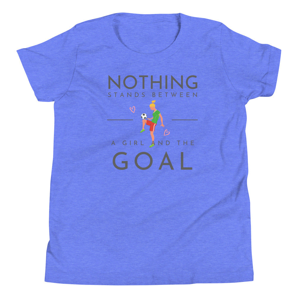 A Girl and A Goal - Youth Short Sleeve T-Shirt