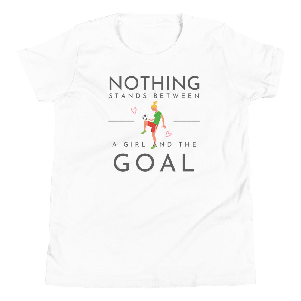 A Girl and A Goal - Youth Short Sleeve T-Shirt