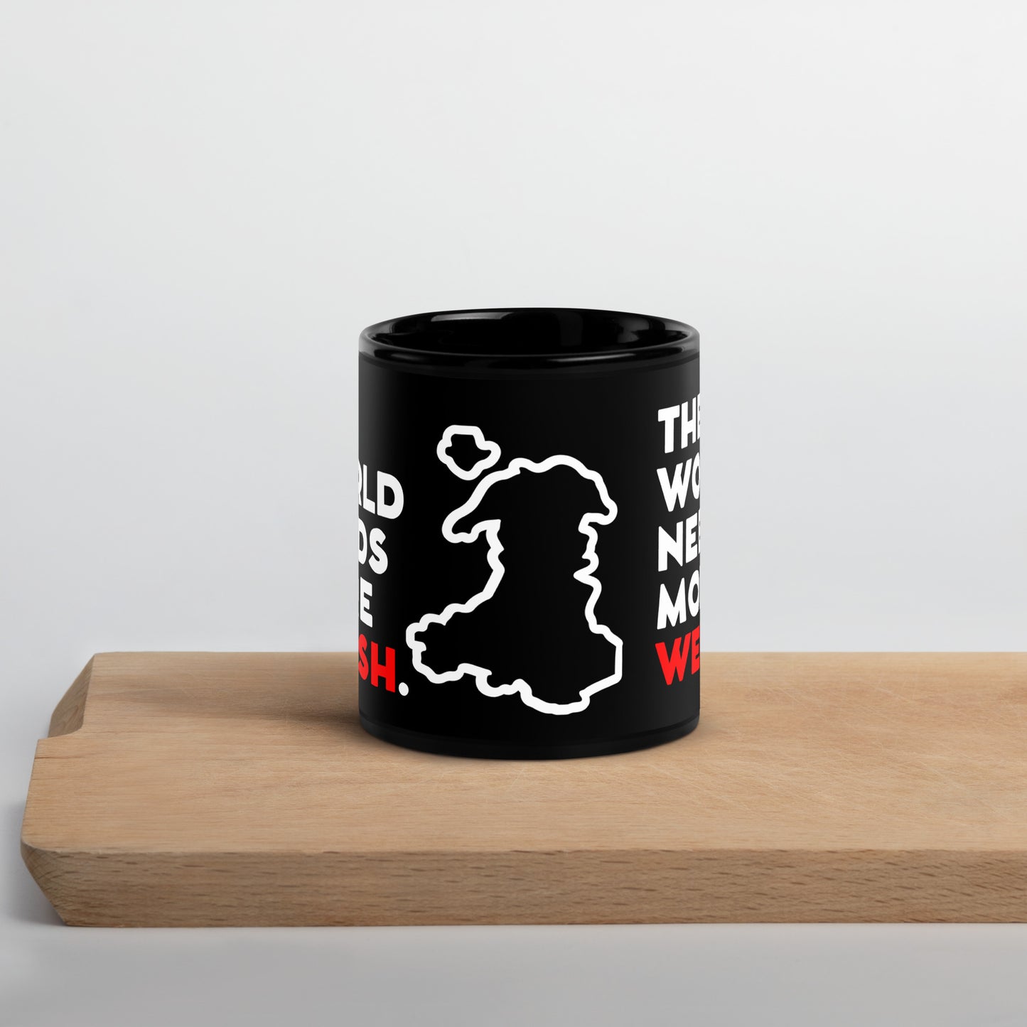 More Welsh - Black Glossy Mug