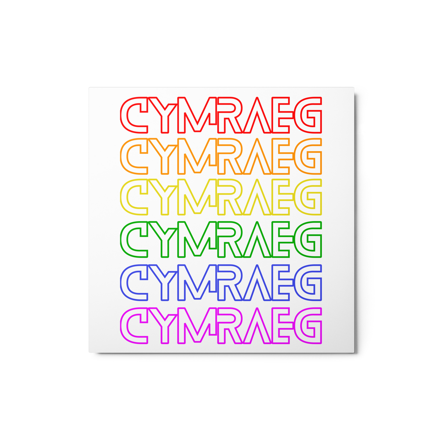 Cymraeg Pride - Metal prints