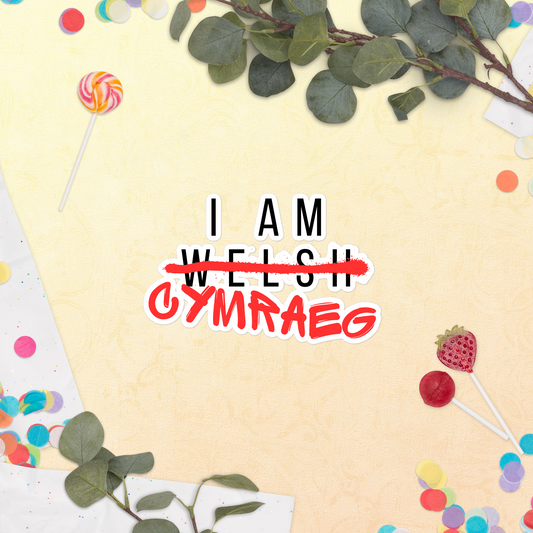 I AM Cymraeg - Bubble-free stickers