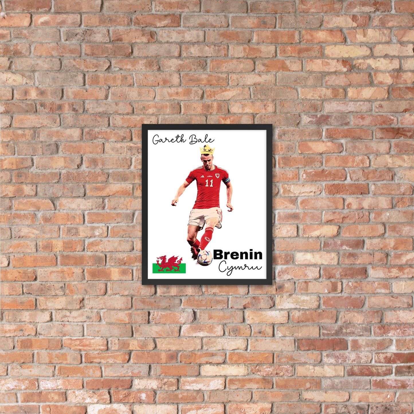 Brenin Cymru - Framed photo paper poster