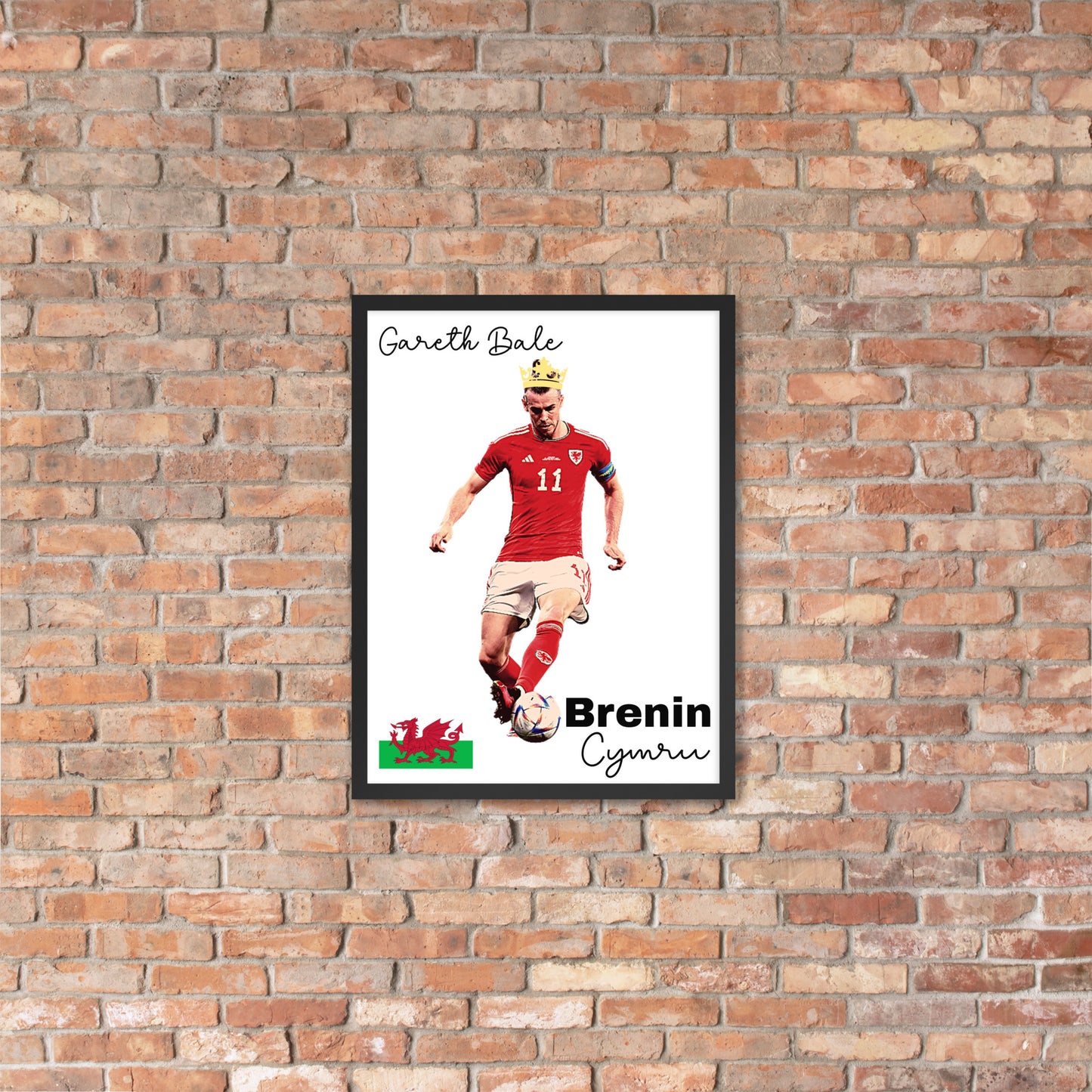 Brenin Cymru - Framed photo paper poster