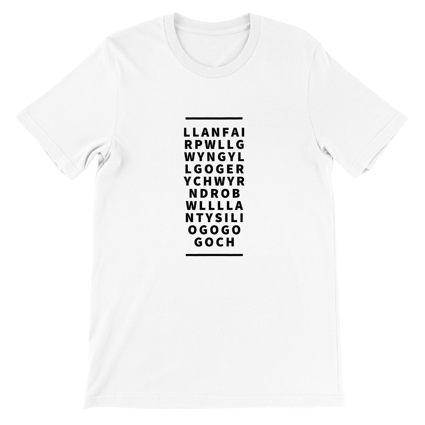 llanfairpwllgwyngyllgogerychwyrndrobwllllantysiliogogogoch - Premium Unisex Crewneck T-shirt