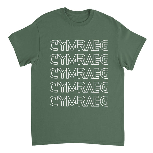 Cymraeg - Heavyweight Unisex Crewneck T-shirt