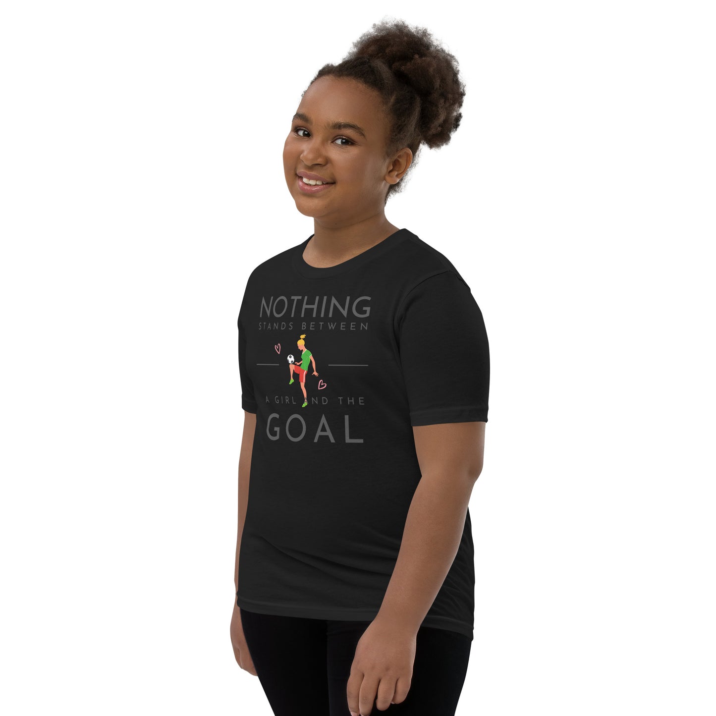 A Girl and A Goal - Youth Short Sleeve T-Shirt